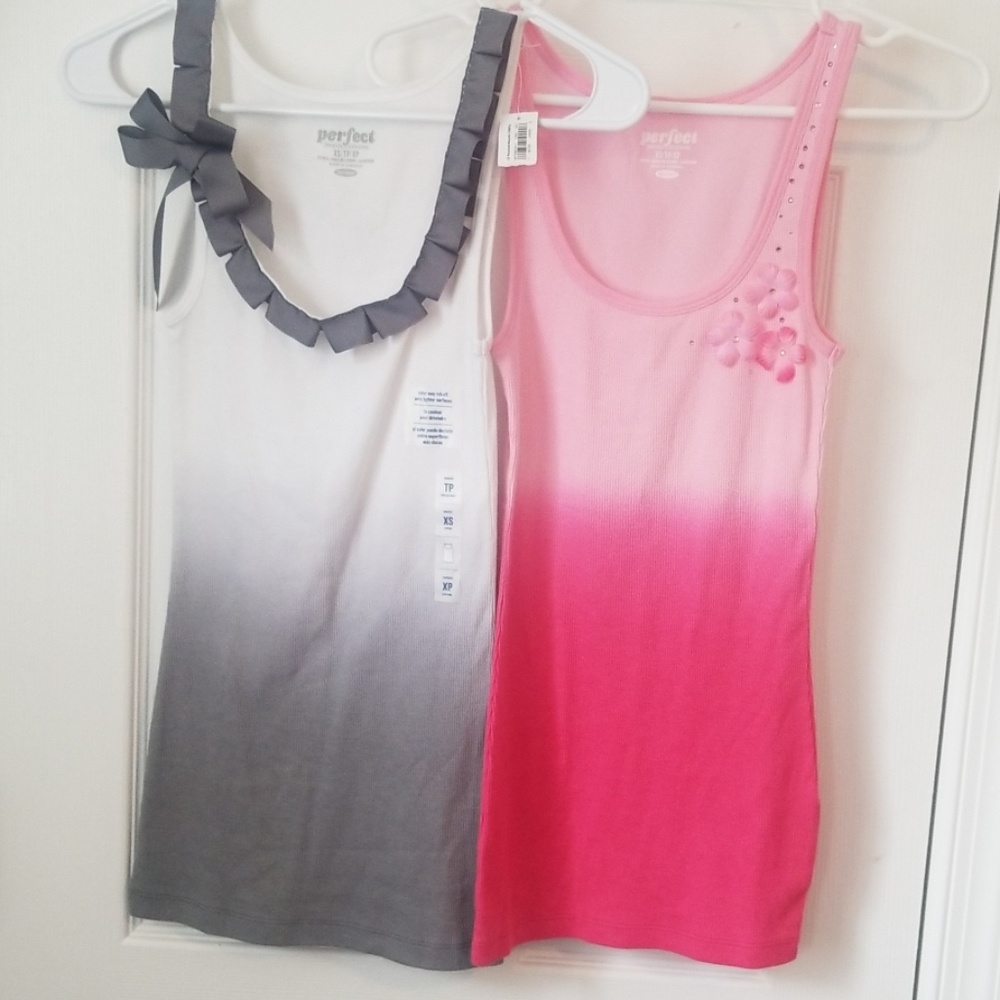 Old Navy tank tops NWT hand embellished XS